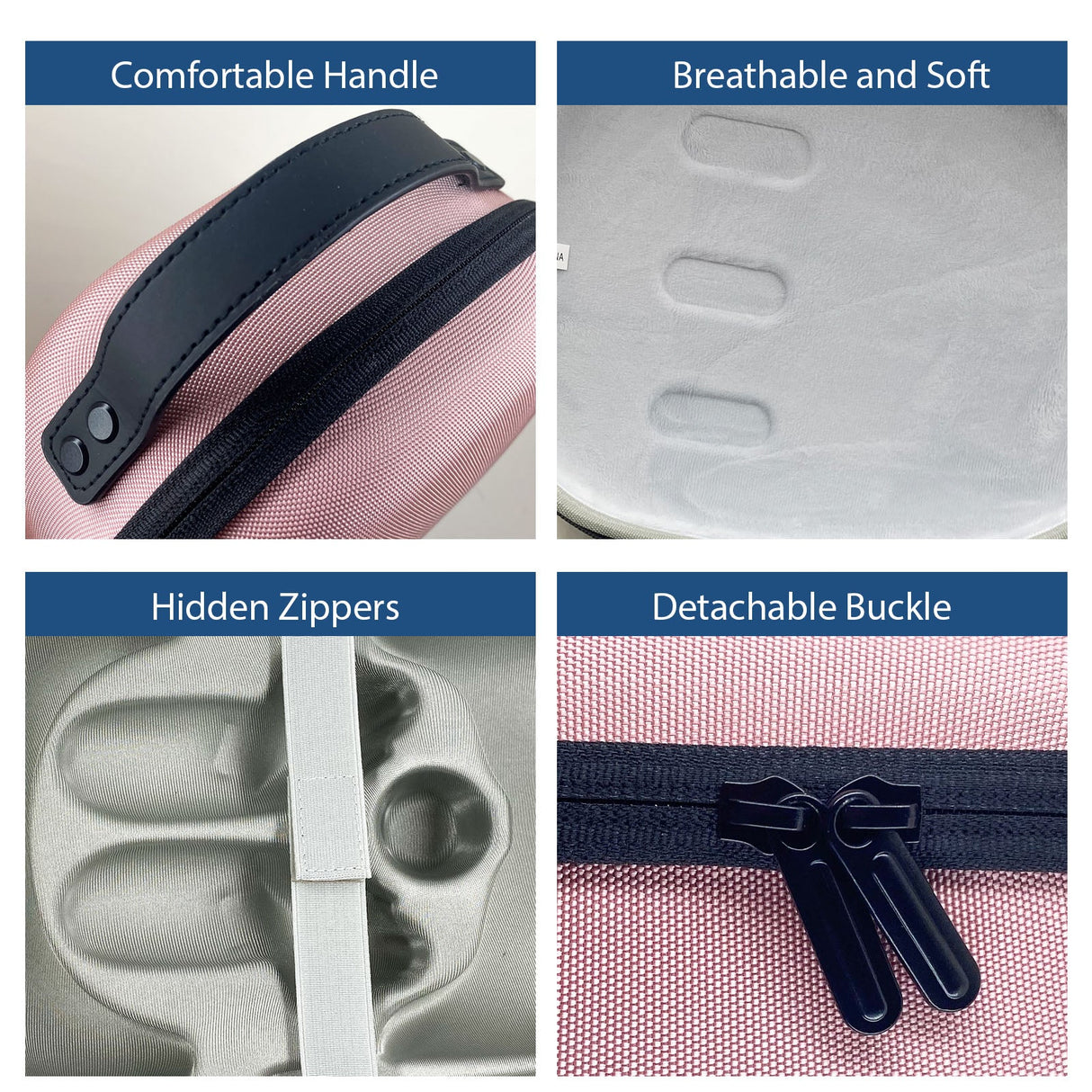 Gamax Meta Quest 3 Storage Box Carbon Fiber ( Model B ) - Pink - Level UpGamaxVirtual Reality Accessories6972520255717