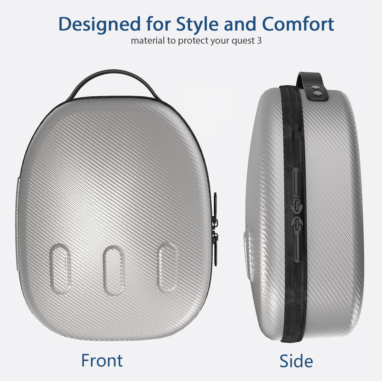 Gamax Meta Quest 3 Storage Box Carbon Fiber ( Model B ) - Silver - Level UpGamaxVirtual Reality Accessories6972520255700