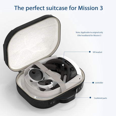 Gamax Meta Quest 3 Storage Box Carbon Fiber ( Model C ) - Black - Level UpGamaxVirtual Reality Accessories6972520255526