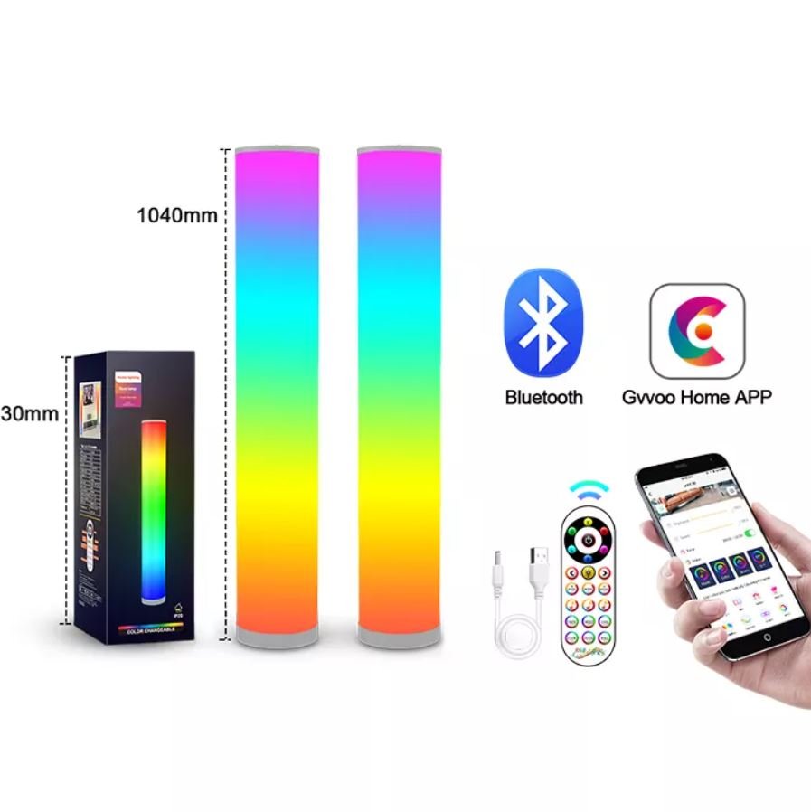 GaMax Modern Dimmable LED Column Floor RGB Lamp - Level UpLevel UpSmart Light6928773320340