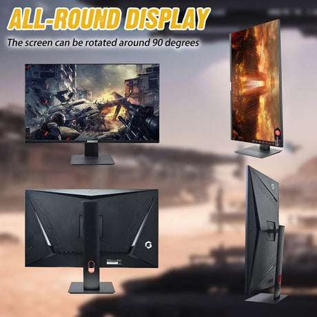 GAMEON 32" UHD, 144Hz 1ms (3840x2160) 4K Flat IPS 90W, HDMI 2.1 Gaming Monitor With (USB Type-C) G-Sync & FreeSync (Support PS5) - Black - Level UpGameOn722777893554