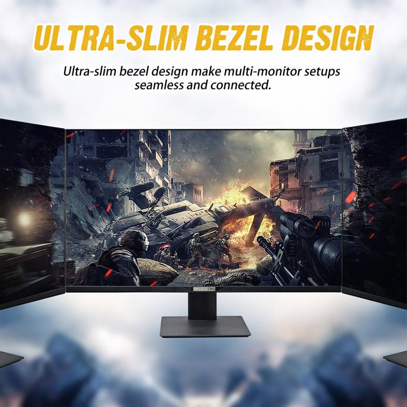 GAMEON 32" UHD, 144Hz 1ms (3840x2160) 4K Flat IPS 90W, HDMI 2.1 Gaming Monitor With (USB Type-C) G-Sync & FreeSync (Support PS5) - Black - Level UpGameOn722777893554