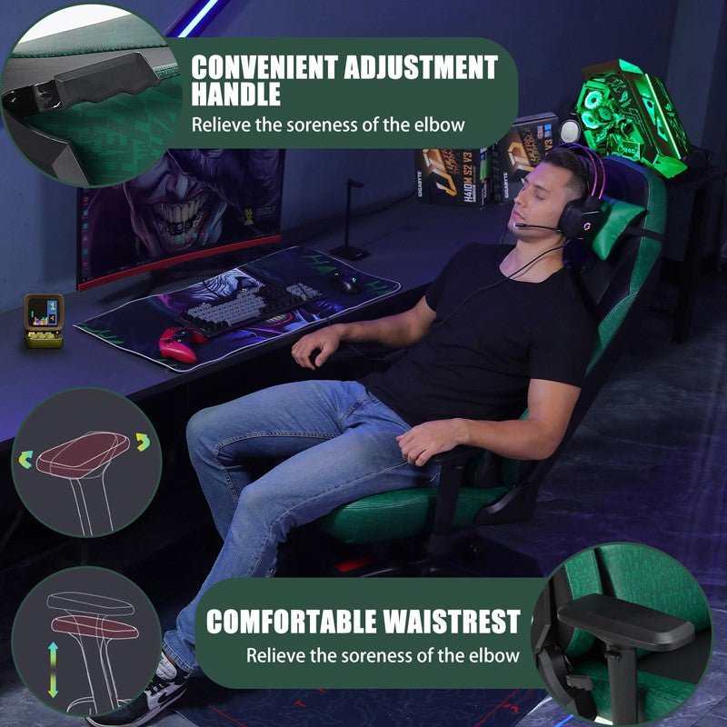GAMEON Licensed Gaming Chair With Adjustable 4D Armrest & Metal Base - Joker - Level UpGAMEONGaming ChairDC002