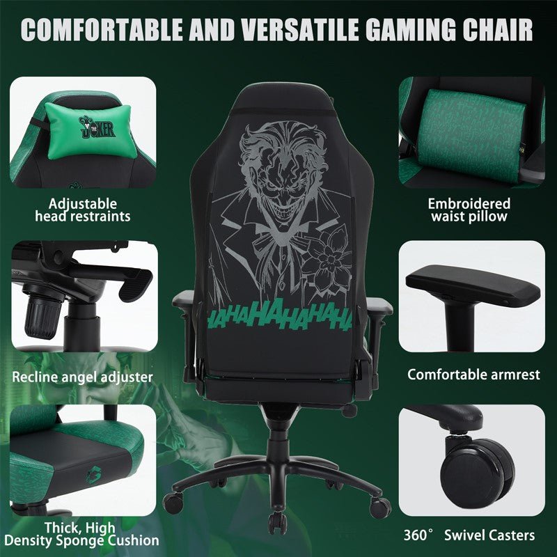GAMEON Licensed Gaming Chair With Adjustable 4D Armrest & Metal Base - Joker - Level UpGAMEONGaming ChairDC002
