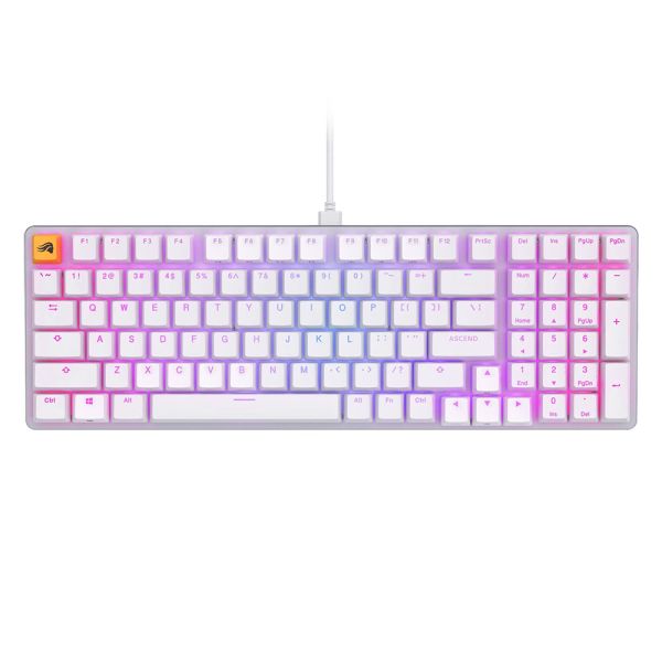 Glorious GMMK2 Full-Size 96%Mechanical Keyboard - White - Level UpGloriousKeyboard810069970189