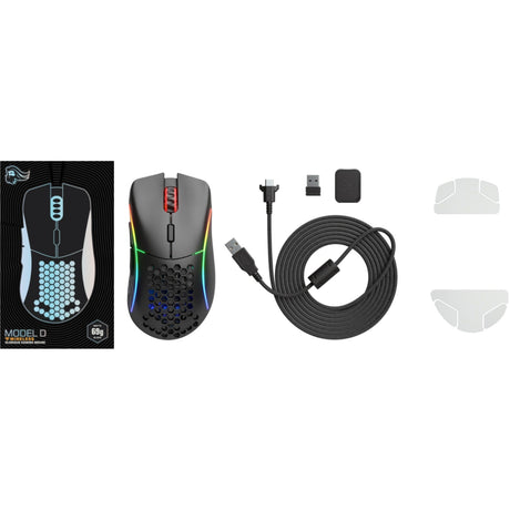 Glorious Model D Minus Wireless Mouse - Matte Black - Level UpGloriousPC Accessories0810069970516