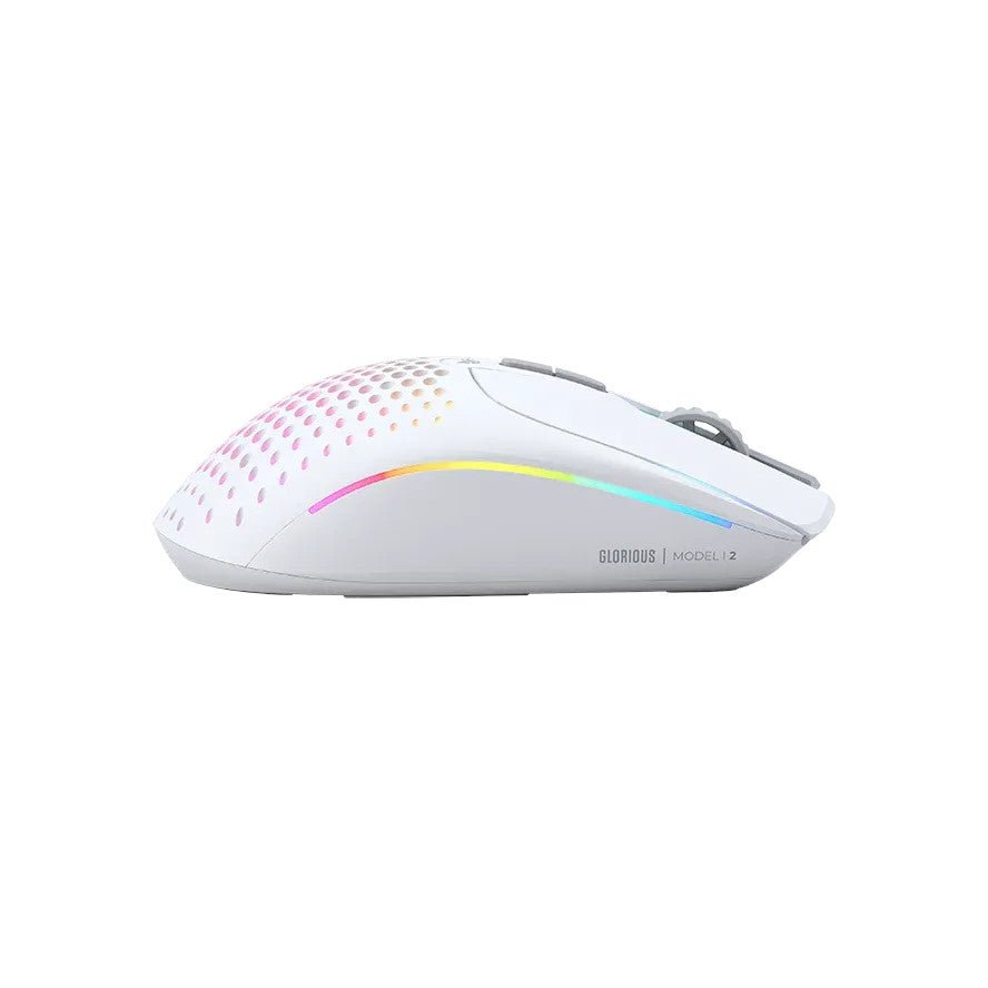 Glorious Model I2 Wireless Ultralight Ergonomic Gaming Mouse - White - Level UpGloriousPC Accessories0810069975375