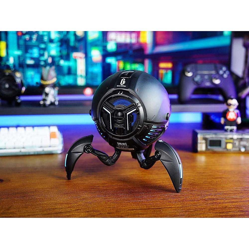 GravaStar Mars Pro Bluetooth 5.0 Speaker with Bass Boost and Stereo Sound ( Normal Version ) - Black - Level UpGravaStarSpeakers6972448920186