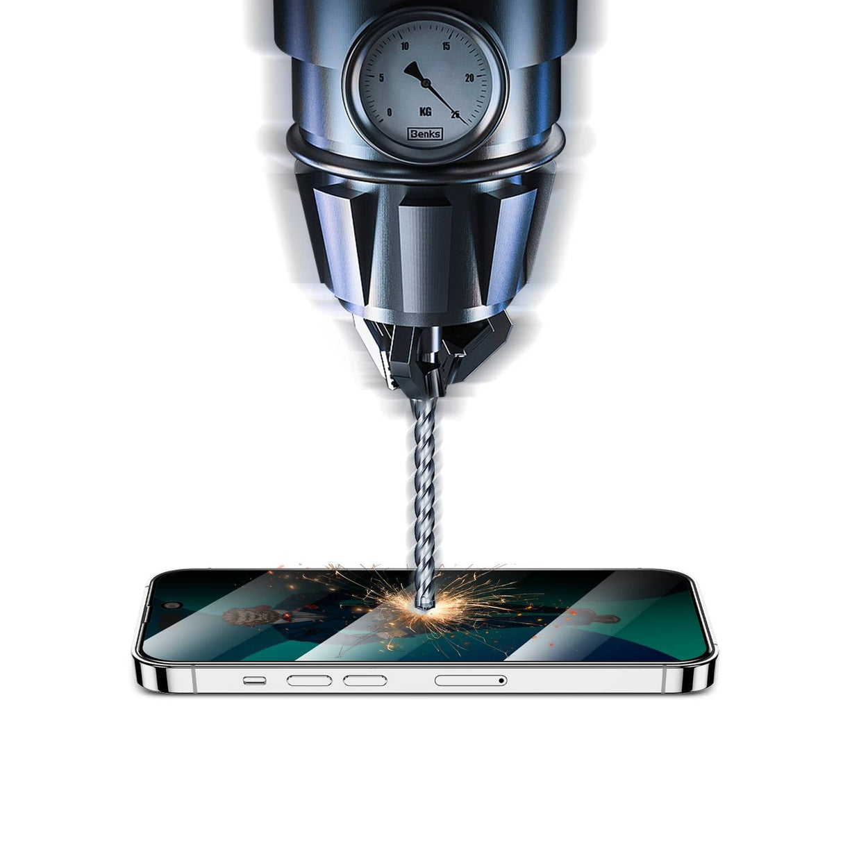 Green Lion 3D Privacy Scratch Free Round Edge for iPhone 14 - Level UpLevel UpMobile Phone Case6935100164212