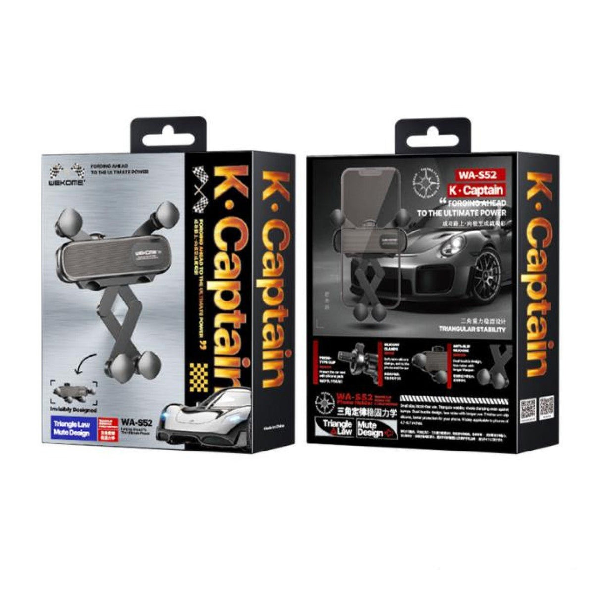 Holder for Smartphone WK WA-S52 - Black - Level UpWekomePhone & Controller Holder6941027631164