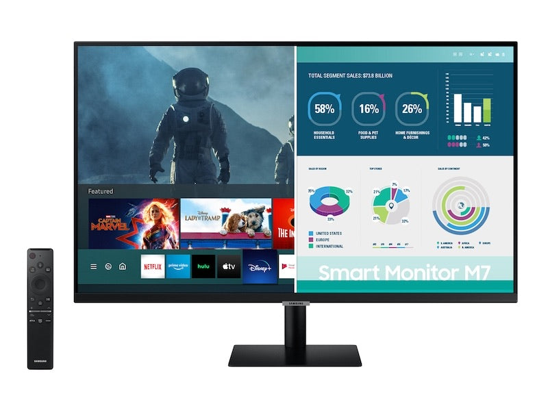 Samsung Smart Monitor M7 (32", 60Hz, 1ms, 4K) - Level Up