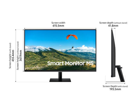 Samsung Smart Monitor M5 (27", 60Hz, 1ms, FHD) - Level Up