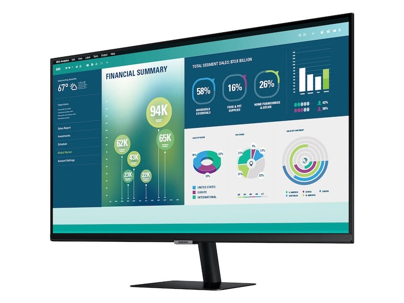 Samsung Smart Monitor M7 (32", 60Hz, 1ms, 4K) - Level Up