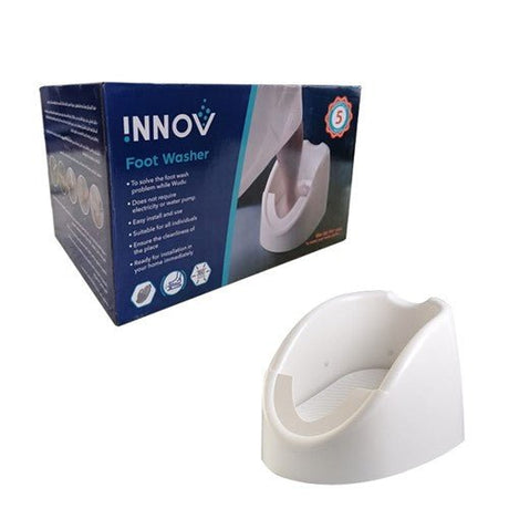 Innov Foot Washer With 360° Sprayer - White - Level UpInnovSmart Devices