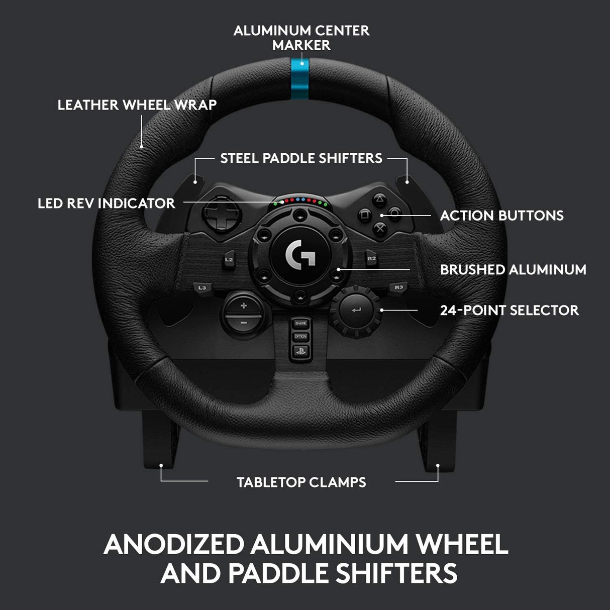 Logitech G923 Racing Wheel For PS5 & PS4 & PC - Level UpLogitechAccessories5099206082809