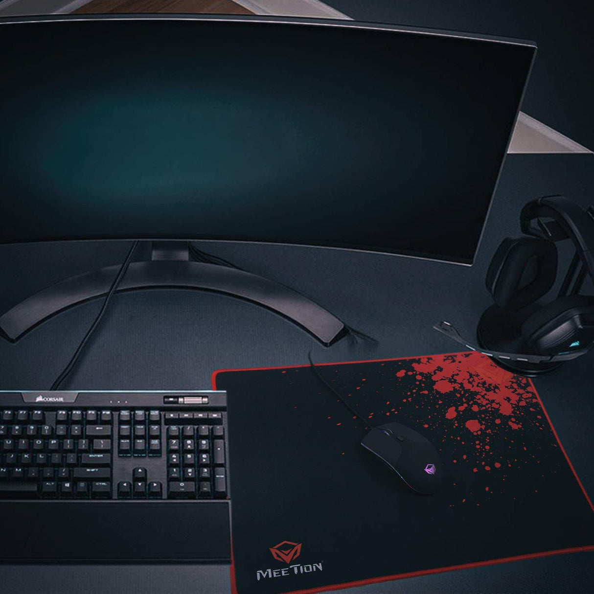 Meetion Non-slip Rubber Square Mouse Pad P110 - Level UpMeetion6970344731370