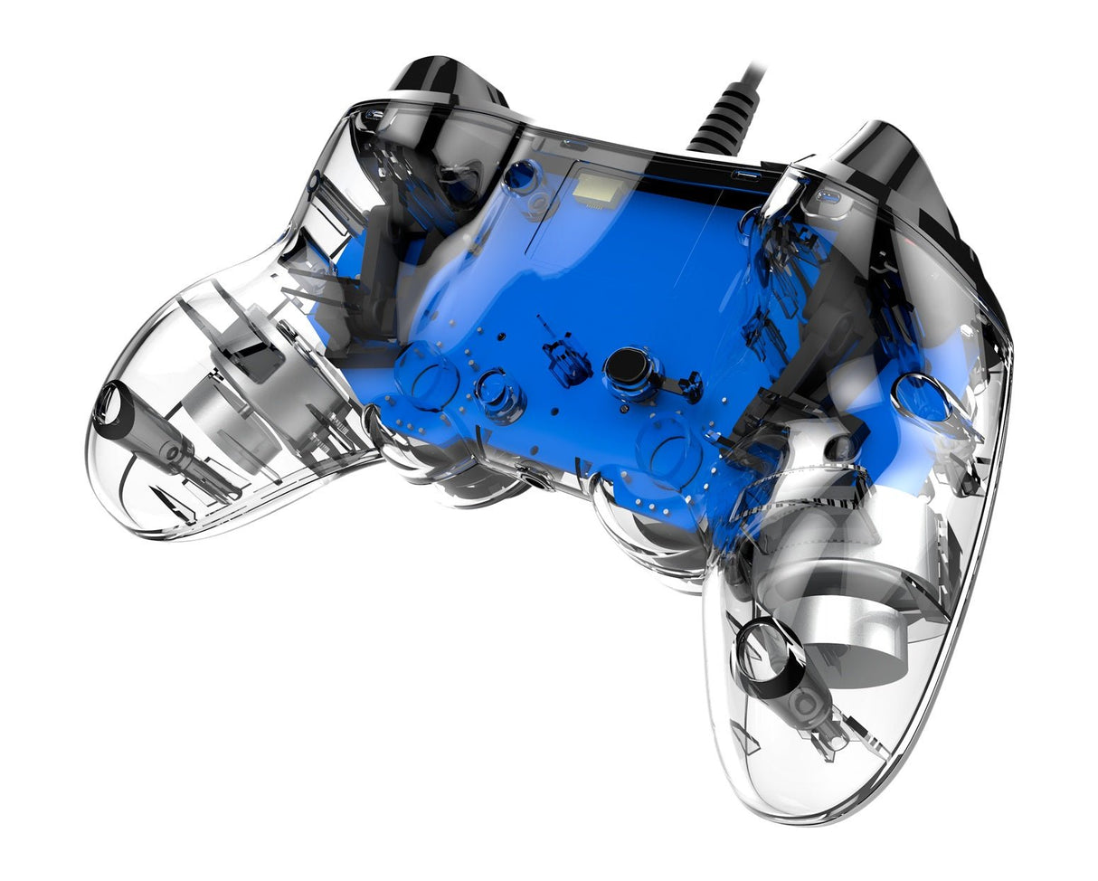 Nacon Wired Illuminated Compact Controller For PlayStation 4 - Blue - Level UpNaconPlayStation3499550360806