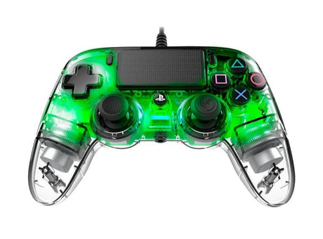Nacon Wired Illuminated Compact Controller For PlayStation 4 - Green - Level UpNaconPlayStation3499550360868