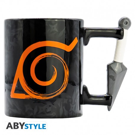 ABY MUG: NARUTO- NARUTO SHIPPUDEN KONOHA W/ KUNAI HANDLE (3D)