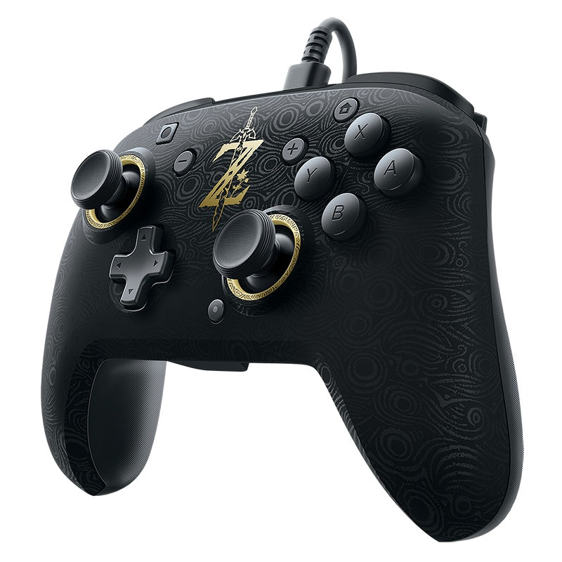Faceoff Deluxe Wired Pro Controller Breath of the Wild Edition