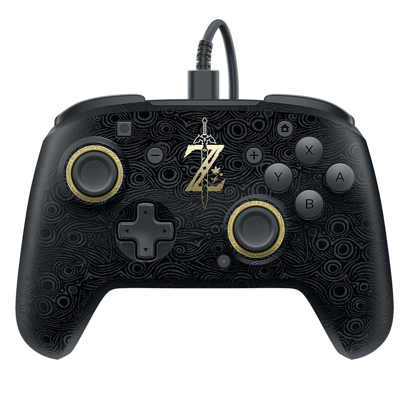 Faceoff Deluxe Wired Pro Controller Breath of the Wild Edition