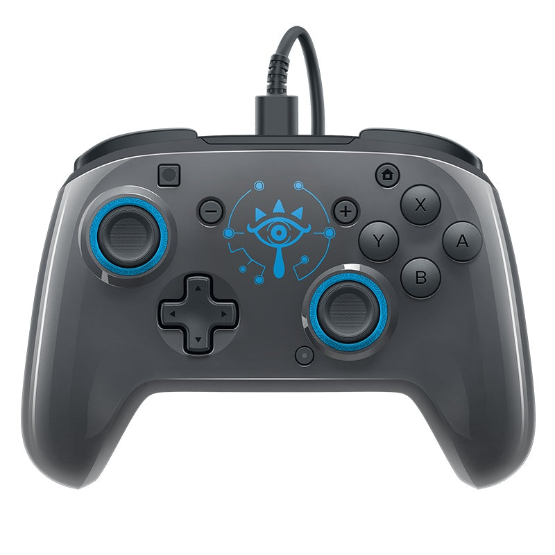 Faceoff Deluxe Wired Pro Controller Breath of the Wild Edition