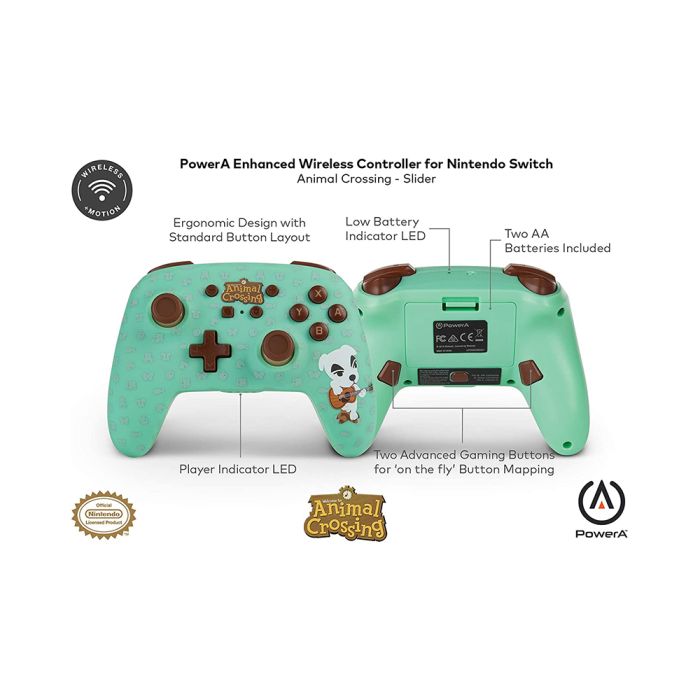 Nintendo Switch Animal Crossing Enhanced Wireless Controller - K.K. Slider - Level UpPowerASwitch Accessories6.18E+11