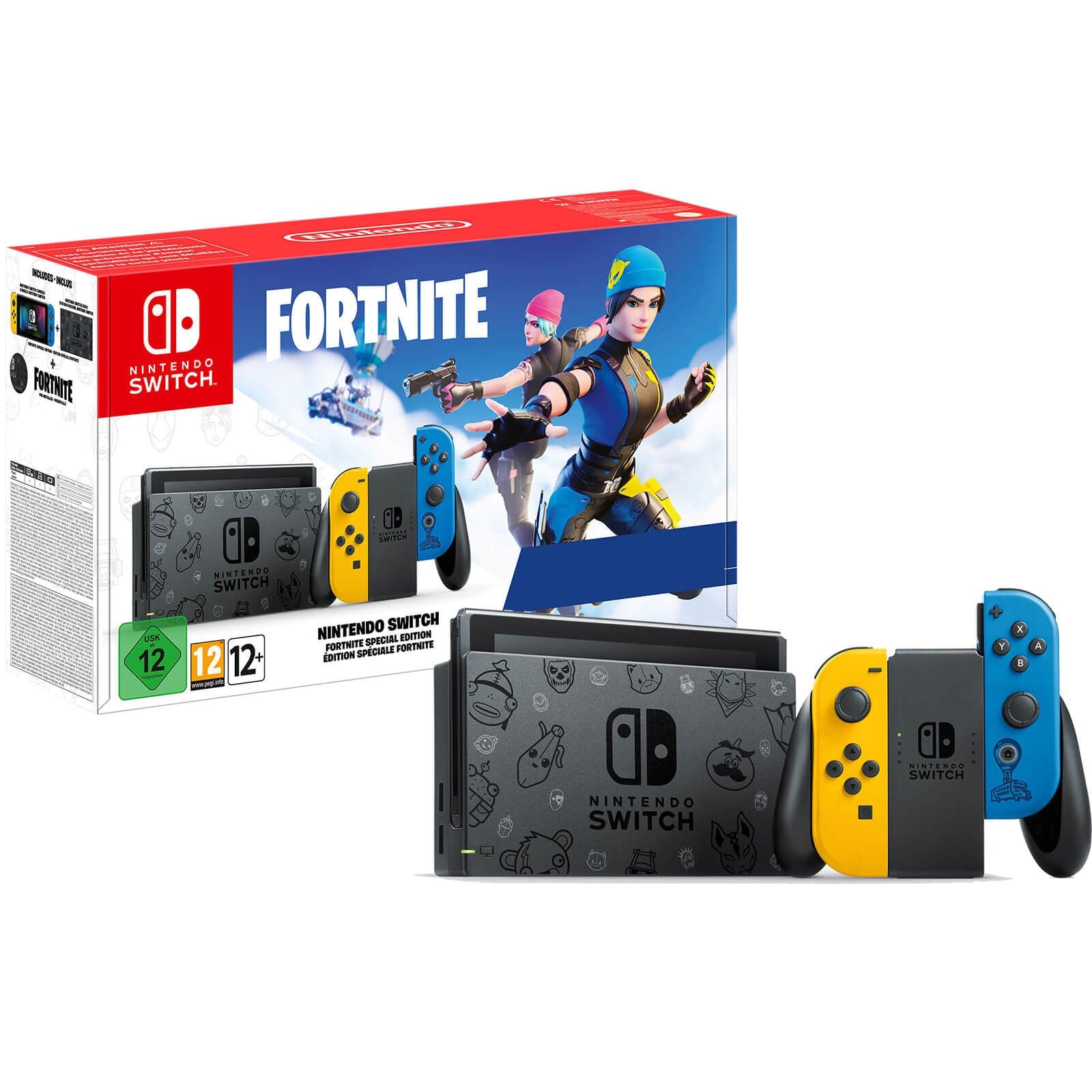 Official Nintendo Switch Fortnite Special Edition - EMPTY BOX ONLY - With  Insert