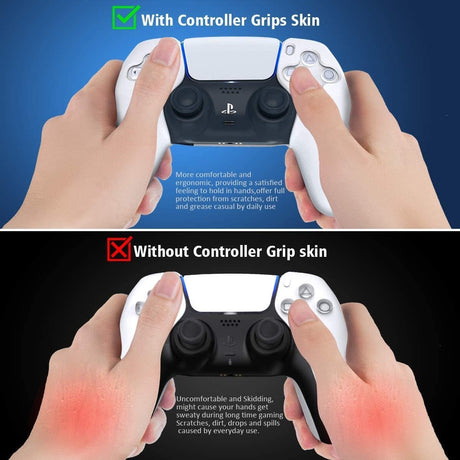 OIVO controller Grip Skin for PlayStation 5 - White - Level UpOivo