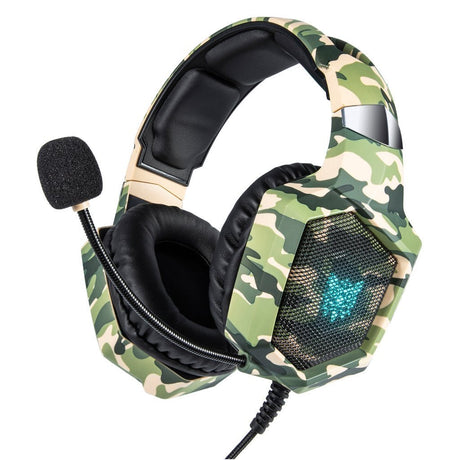 Onikuma K8 Professional Gaming Headset - “Noise Cancellation" - Army Green - Level UpOnikumaHeadset6972470560374