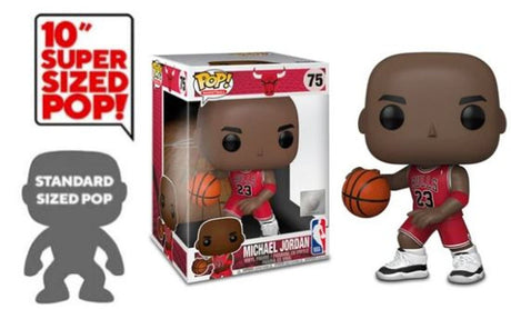 Pop Jumbo! Basketball: NBA Bulls - Michael Jordan (Red Jersey) - Level UpFunko889698455985