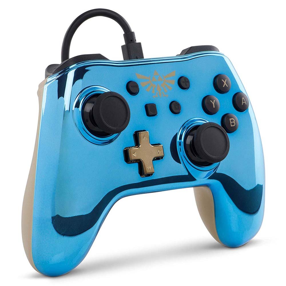 PowerA Enhanced Wired Controller for Nintendo Switch - Chrome Zelda - Level UpPowerASwitch Controller617885018060