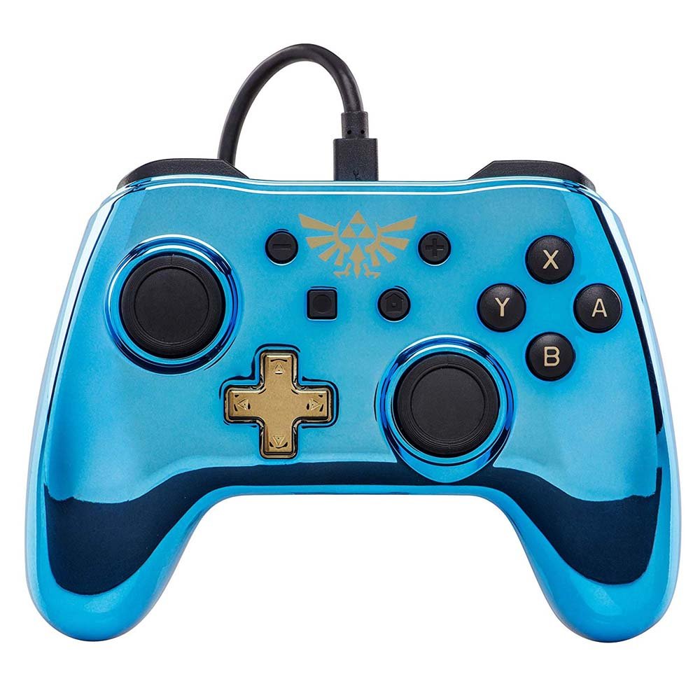 PowerA Enhanced Wired Controller for Nintendo Switch - Chrome Zelda - Level UpPowerASwitch Controller617885018060