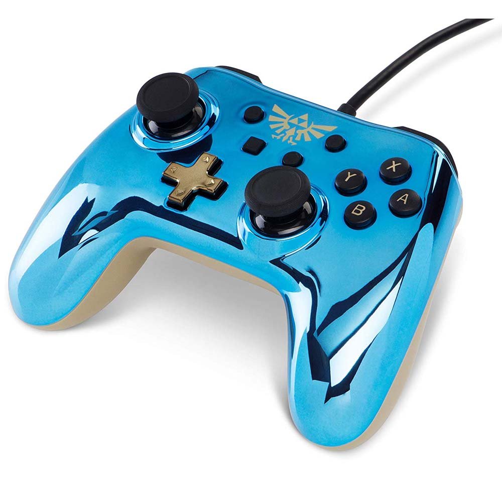 PowerA Enhanced Wired Controller for Nintendo Switch - Chrome Zelda - Level UpPowerASwitch Controller617885018060