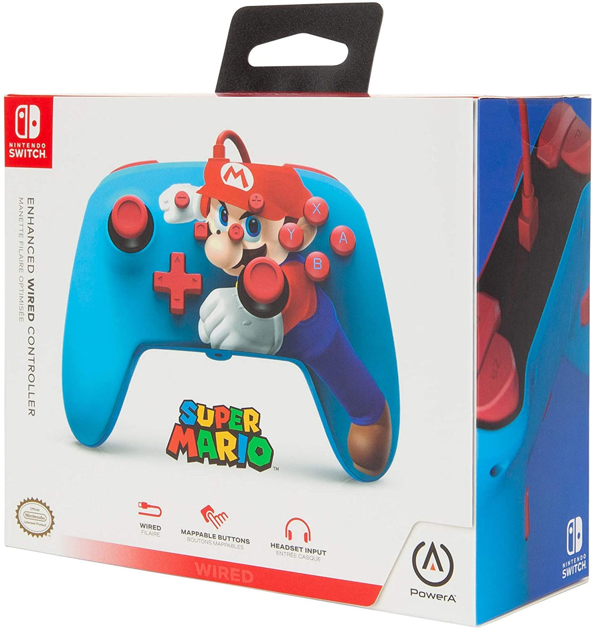 PowerA Enhanced Wired Controller for Nintendo Switch – Mario Punch - Level UpPowerASwitch Accessories
