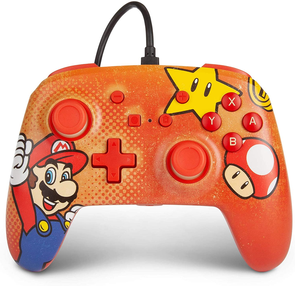 PowerA Enhanced Wired Controller for Nintendo Switch - Mario Vintage - Level UpPowerASwitch Accessories617885024450