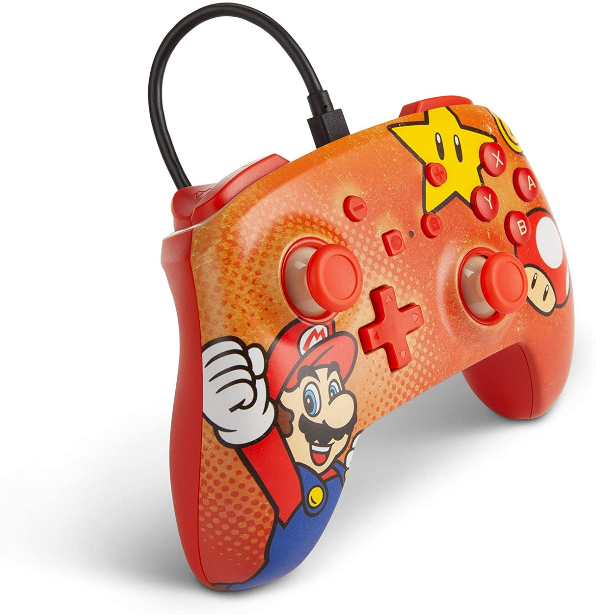 PowerA Enhanced Wired Controller for Nintendo Switch - Mario Vintage - Level UpPowerASwitch Accessories617885024450