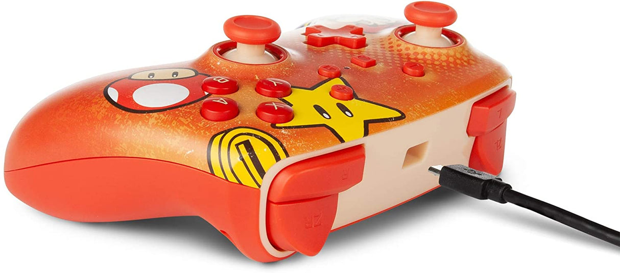 PowerA Enhanced Wired Controller for Nintendo Switch - Mario Vintage - Level UpPowerASwitch Accessories617885024450