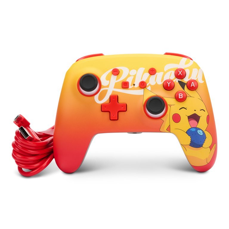 PowerA Pokémon Enhanced Wired Controller for Nintendo Switch - Oran Berry Pikachu - Level UpPowerASwitch Accessories6.18E+11