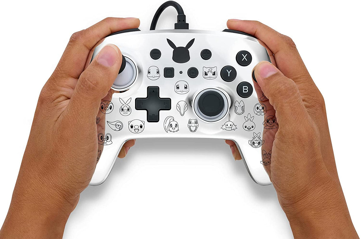 PowerA Pokémon Enhanced Wired Controller for Nintendo Switch – Pikachu Black & Silver - Level UpPowerASwitch Accessories6.18E+11