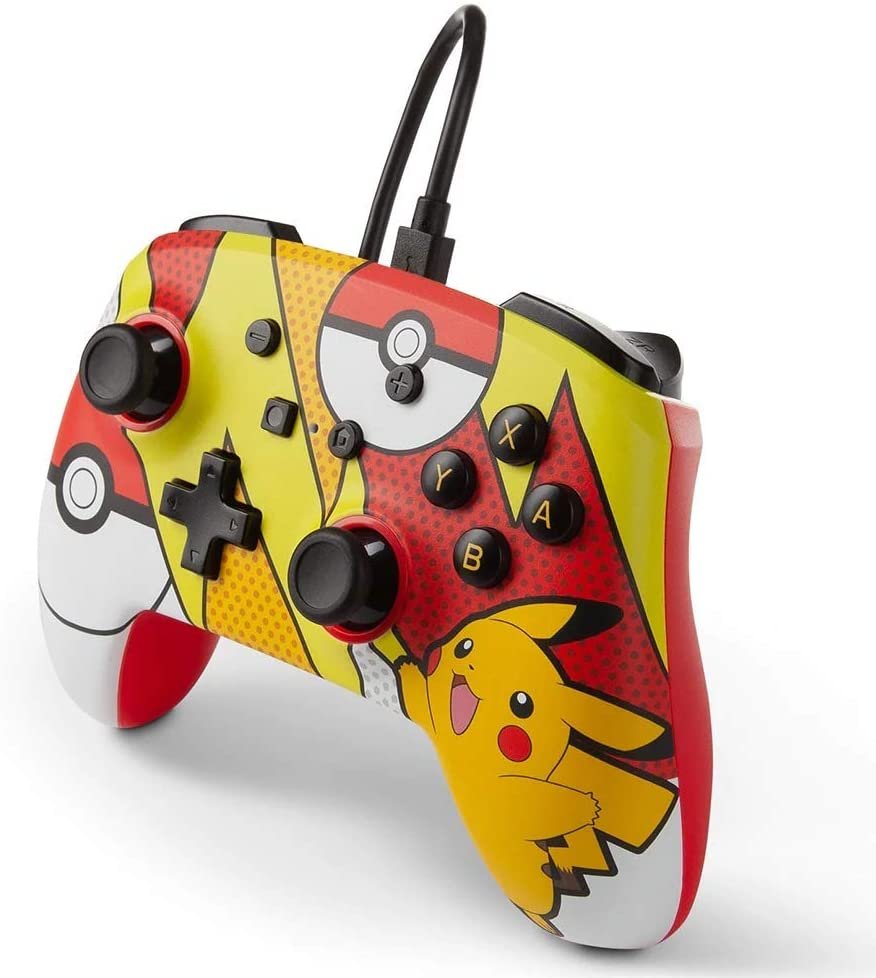 PowerA Pokémon Enhanced Wired Controller for Nintendo Switch - Pikachu Pop Art - Level UpPowerASwitch Accessories6.18E+11