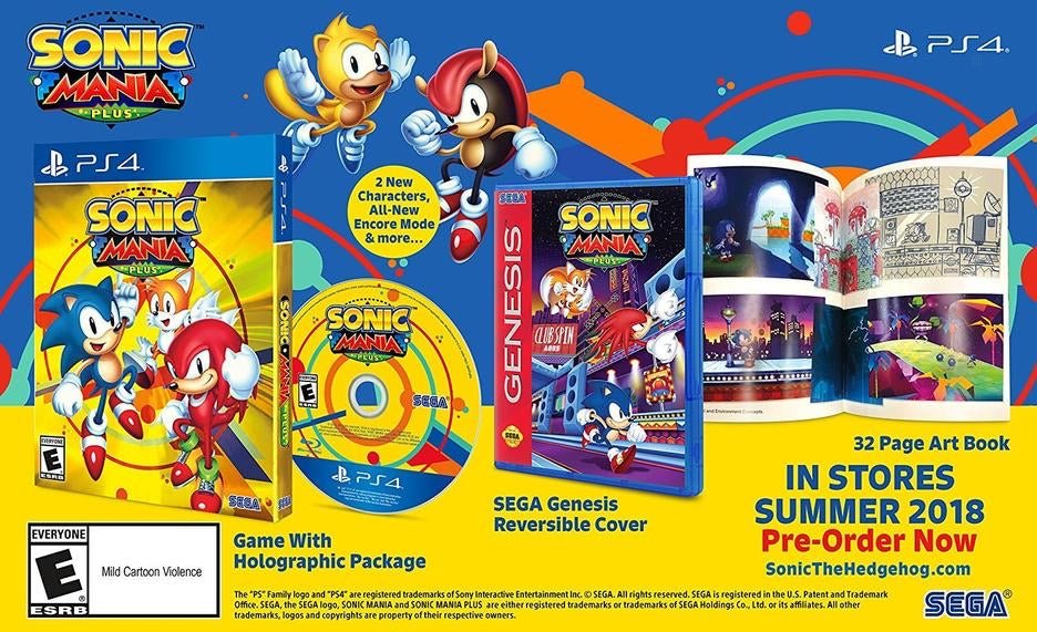 PS4: Sonic Mania Plus US - Level UpLevel UpPlaystation Video Games5055277031726