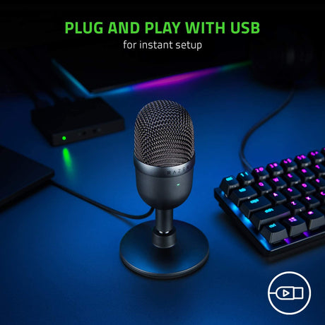 Razer Seiren Mini Ultra Compact Microphone - Black - Level UpRazerAccessories811659037879