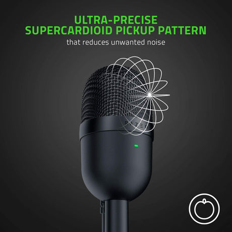 Razer Seiren Mini Ultra Compact Microphone - Black - Level UpRazerAccessories811659037879