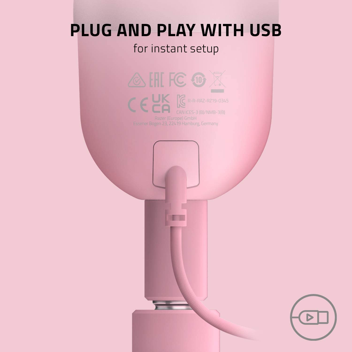 Razer Seiren Mini Ultra Compact Microphone - PINK - Level UpRazerAccessories811659039873