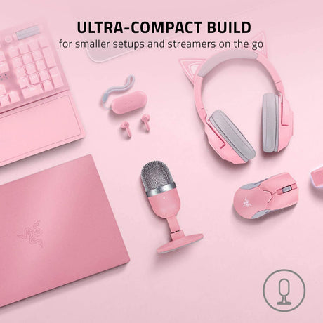 Razer Seiren Mini Ultra Compact Microphone - PINK - Level UpRazerAccessories811659039873