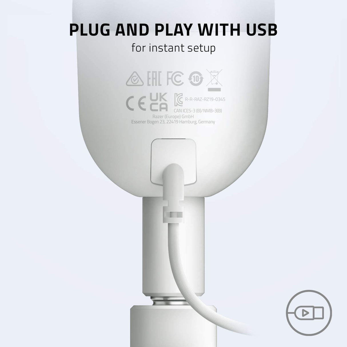 Razer Seiren Mini Ultra Compact Microphone - White - Level UpRazerAccessories811659039880