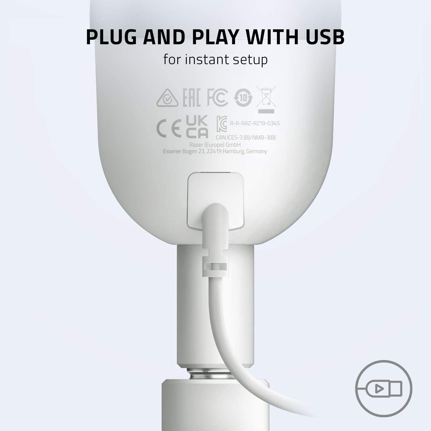 Razer Seiren Mini Ultra Compact Microphone - White - Level UpRazerAccessories811659039880
