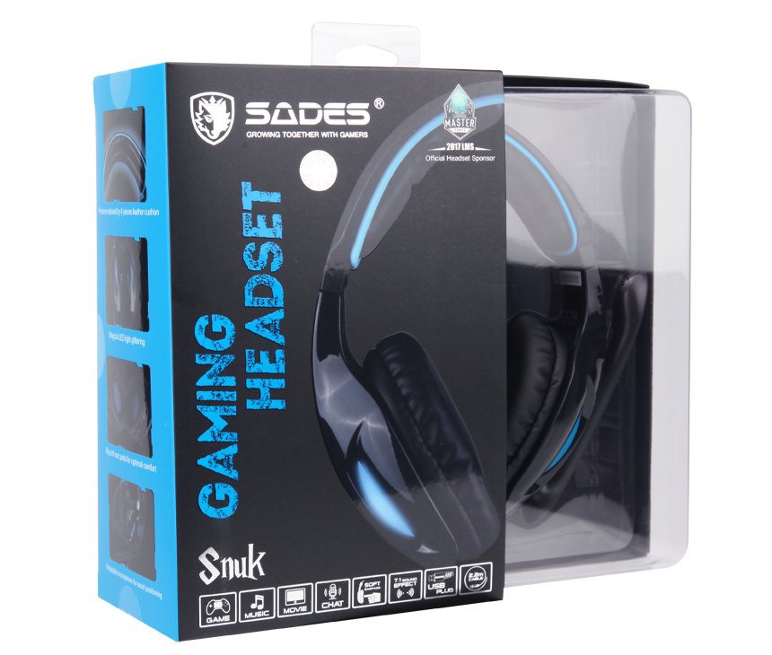 SADES HEADSET SNUK SA-902 - Level UpSadesHeadset6956766900013