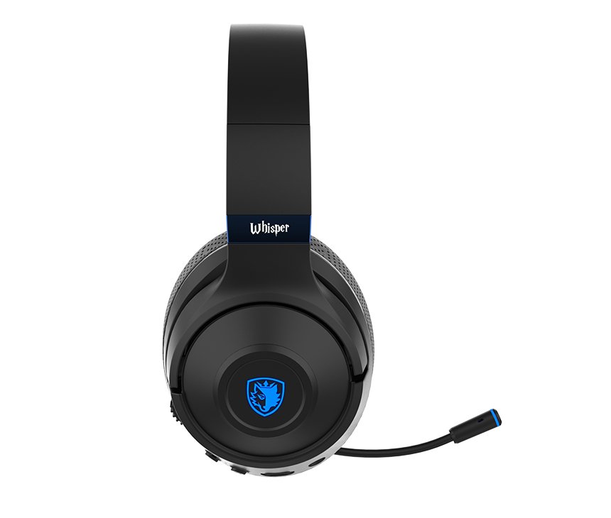 SADES WHISPER WIRELESS-BL HEADSET(SA-205) black - Level UpSades6974828470397